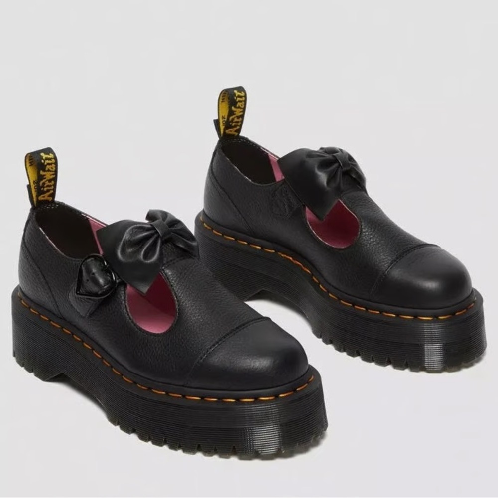 Dr. Martens X Lazy Oaf  Black Platform Mary Jane’s